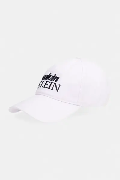 Calvin Klein čiapka so šiltom bavlnená
