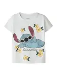 NAME IT Tričko 'NMFANN STITCH'  opálová / žltá / tmavozelená / biela