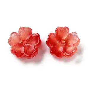 Dyed & Heated Gradient Color Glass Bead Cap