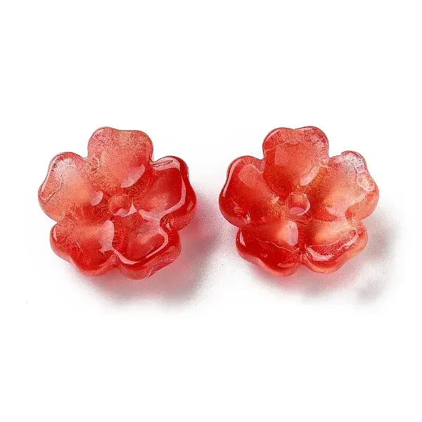 Dyed & Heated Gradient Color Glass Bead Cap