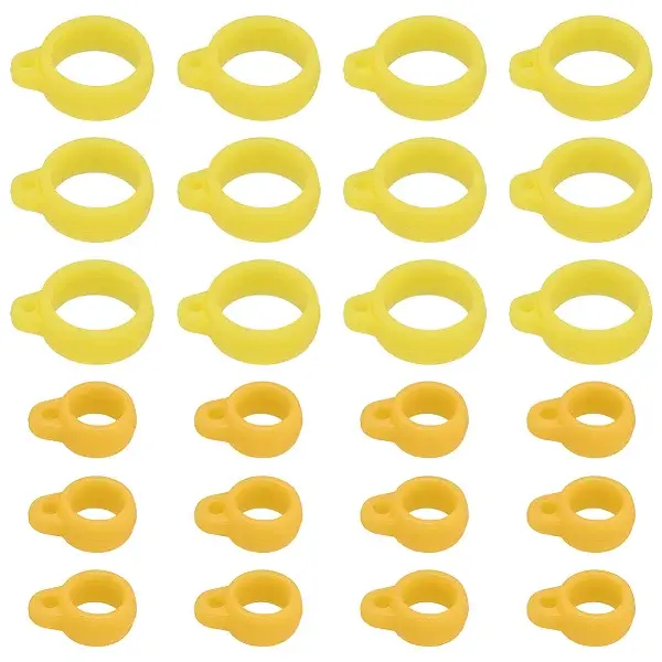 60Pcs 2 Style Silicone Pendant