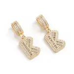 Brass Micro Pave Cubic Zirconia Pendants