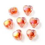 UV Plating Rainbow Iridescent Acrylic Beads