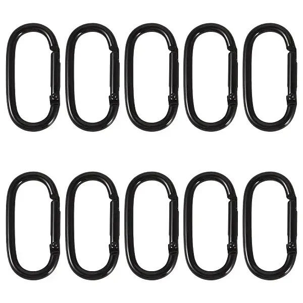 10Pcs Alloy Spring Gate Rings