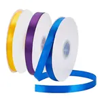 3 Rolls 3 Colors Polyester Ribbons