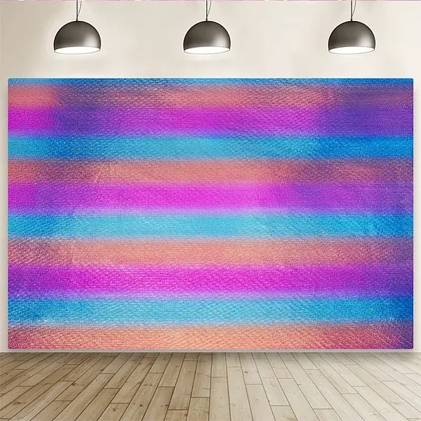 Rainbow Color Polyester Fabric