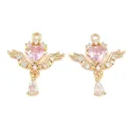 Brass Micro Pave Cubic Zirconia Pendants