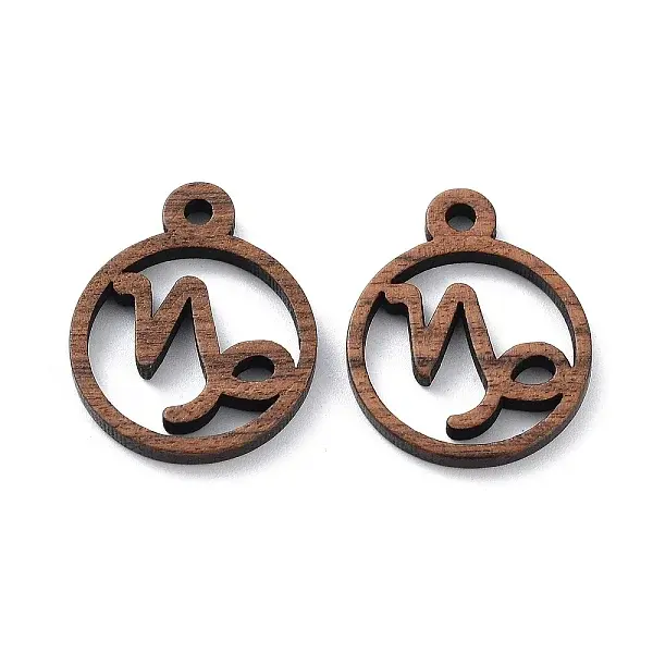 Walnut Wood Laser Cut Pendants
