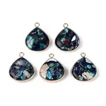 Dyed Natural Imperial Jasper Pendants