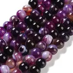 Natural Striped Agate/Banded Agate Beads Strands