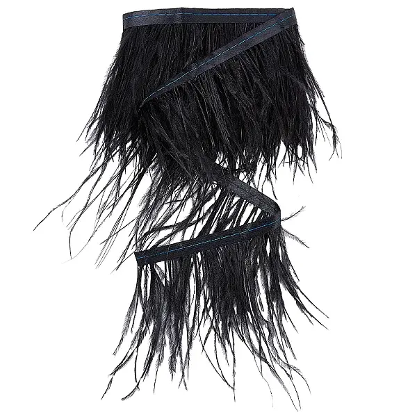 2 Yards Fashion Ostrich Feather Cloth Strand Costume Accessories
