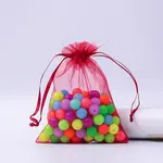 Rectangle Organza Drawstring Bags