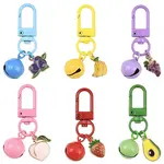 6Pcs Alloy Enamel Pendant Decorations