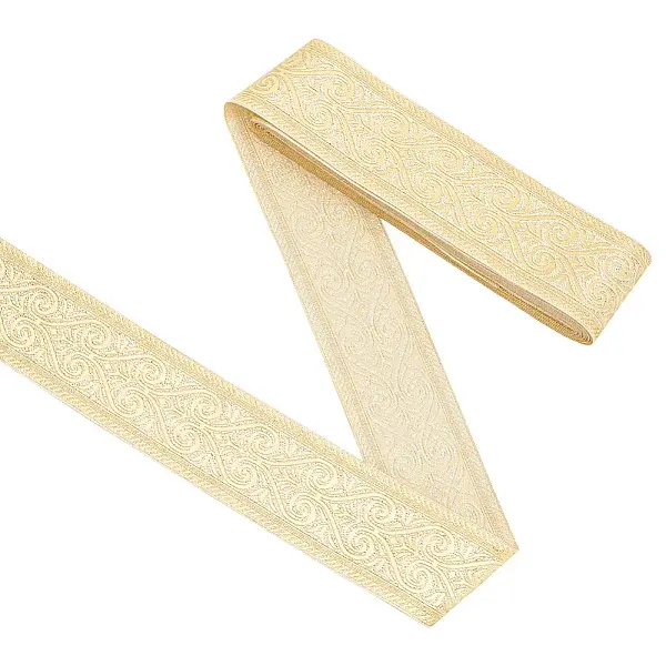 Polyester Jacquard Flower Ribbons