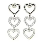 Rack Plating Brass Micro Pave Cubic Zirconia Stud Earrings