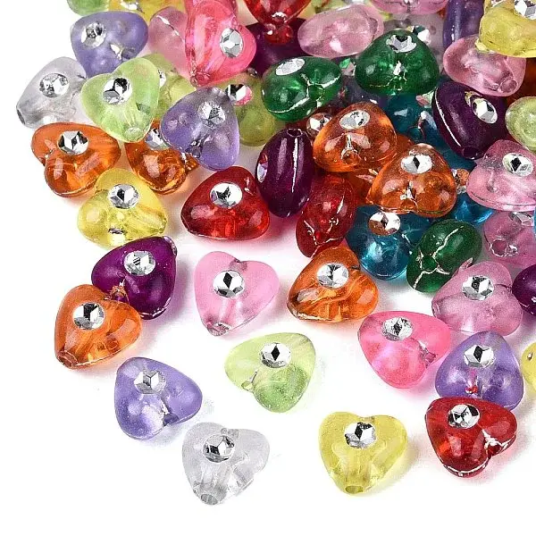 Plastic Heart Beads