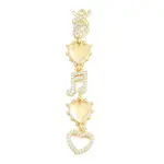 Brass Micro Pave Cubic Zirconia Big Pendants