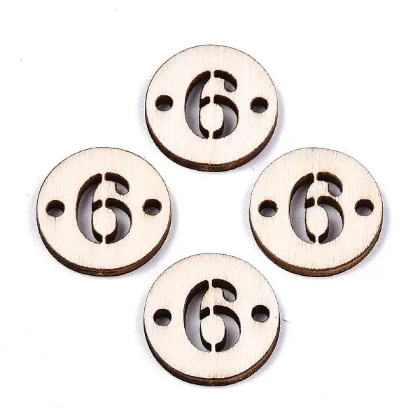 Unfinished Natural Poplar Wood Links Connectors