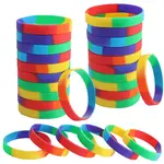 Rainbow Pride Silicone Cord Bracelet