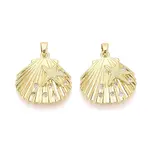 Brass Micro Pave Clear Cubic Zirconia Pendants