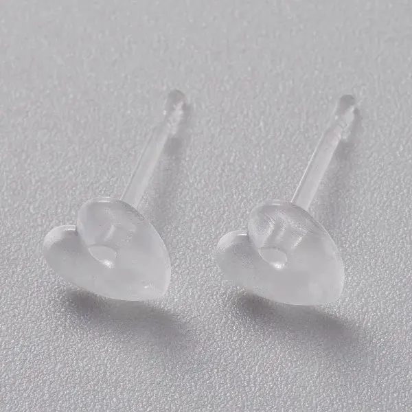 Eco-Friendly Plastic Stud Earrings