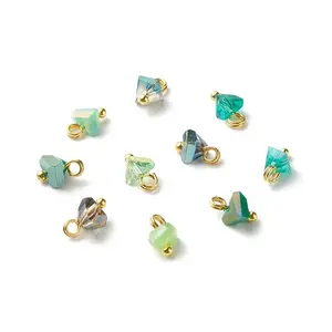 Electroplate Glass Charms