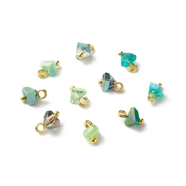 Electroplate Glass Charms