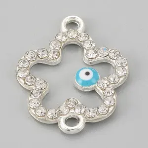 Alloy Rhinestone Links Connectors