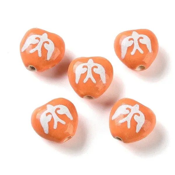 Printed Handmade Porcelain Beads
