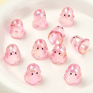 10Pcs Transparent Acrylic Bead Caps