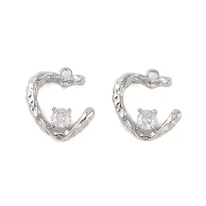 Brass Pendants with Clear Glass