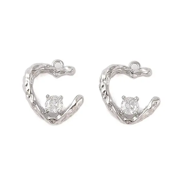 Brass Pendants with Clear Glass