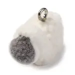 Flocky Resin Pendants