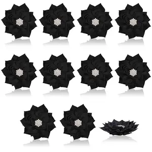 10Pcs Flower Handmade Woven Costume Accessories
