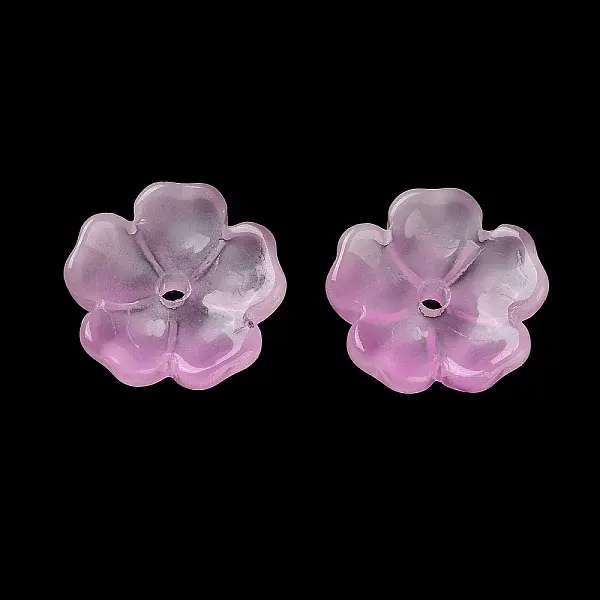 Dyed & Heated Gradient Color Glass Bead Cap