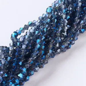 Electroplate Glass Beads Strands