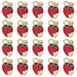 80Pcs Alloy Enamel Charms