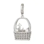 Brass Micro Pave Cubic Zirconia Peg Bails