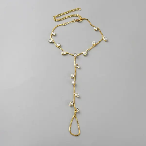 Alloy Curb Chains Anklets