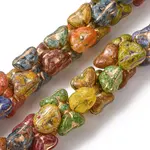 Painted Glass Beads Strands