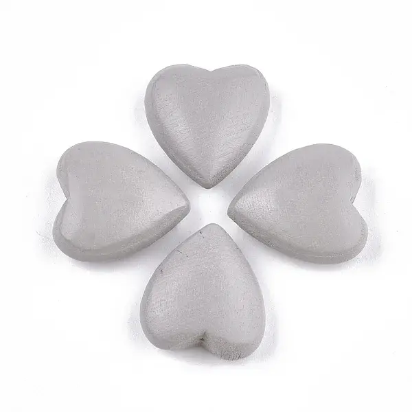 Painted Natural Wood Beads