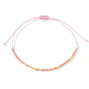Bohemian Glass Seed Bead Braided Bead Bracelets