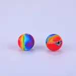 Printed Round Silicone Focal Beads
