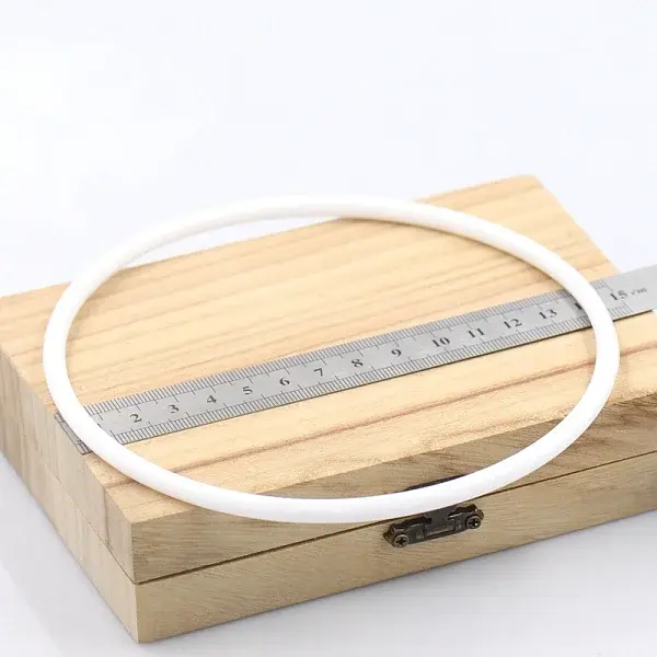 Plastic Macrame Wreath Floral Ring Hoop