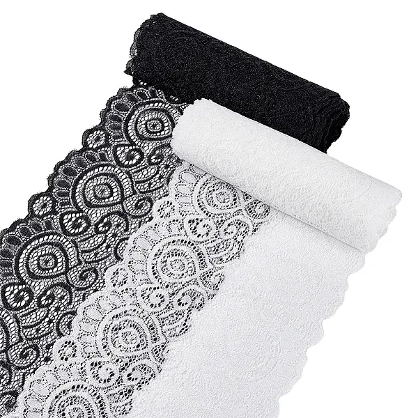 2 Colors Stretch Lace Trim
