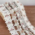 4 Yards 4 Styles Polyester Flower Lace Ribbon