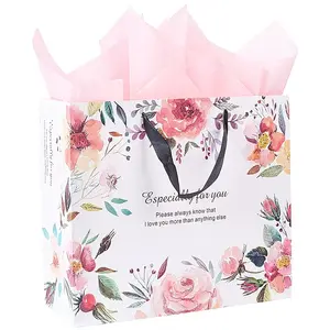 1Pc Flower Printed Paper Bags