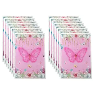 Disposable Butterfly Printed Paper Gift Bags