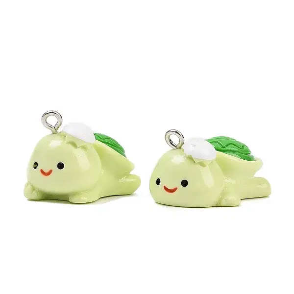 Cute Opaque Resin Pendants