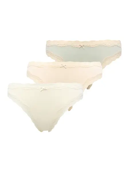 Lindex Tangá  pastelovo žltá / pastelovo zelená / šedobiela